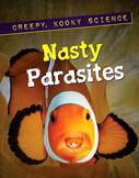 book cover for Nasty Parasites by Roxanne Troup, a 